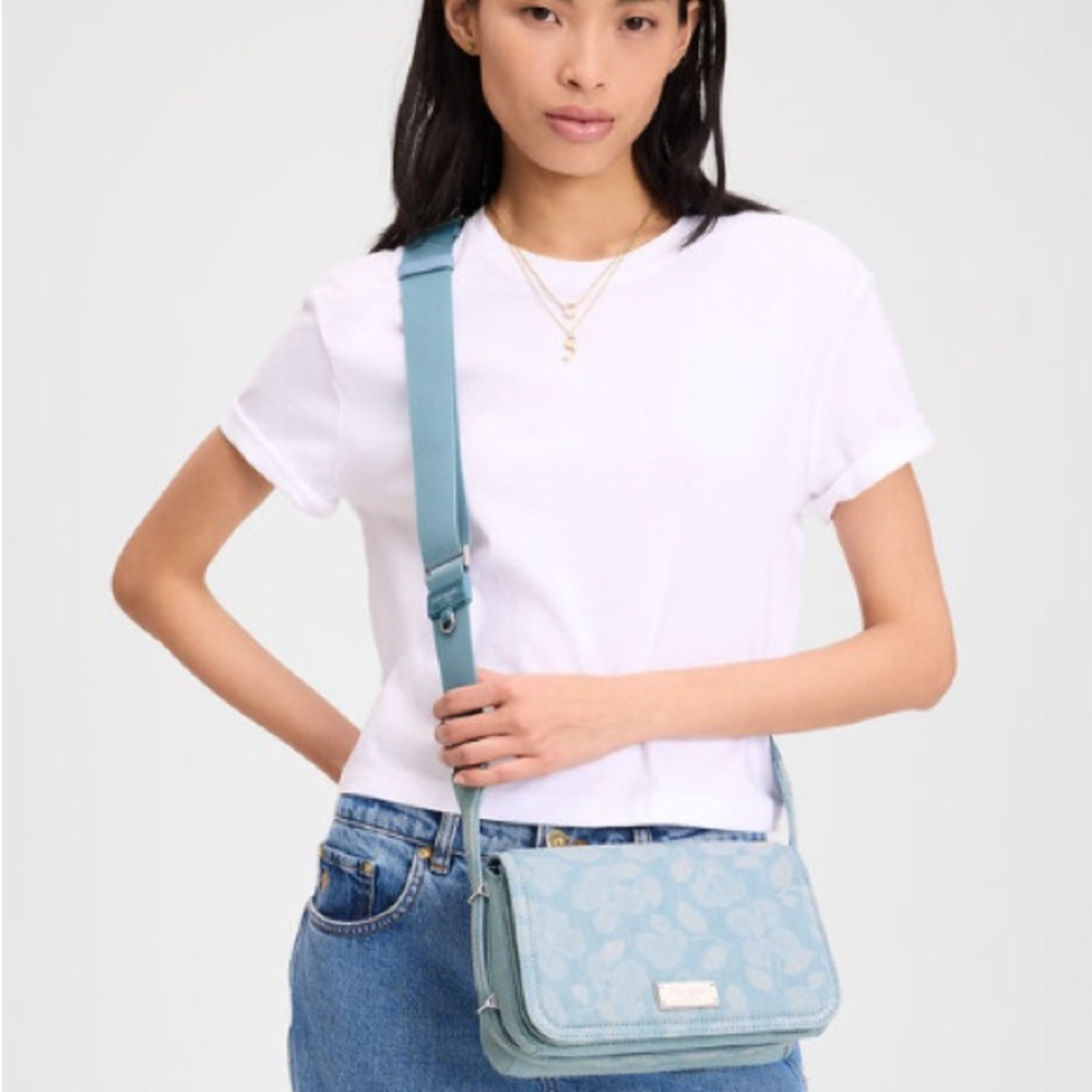 Kate Spade Light Blue Floral Crossbody Bag - Picture 2 of 8